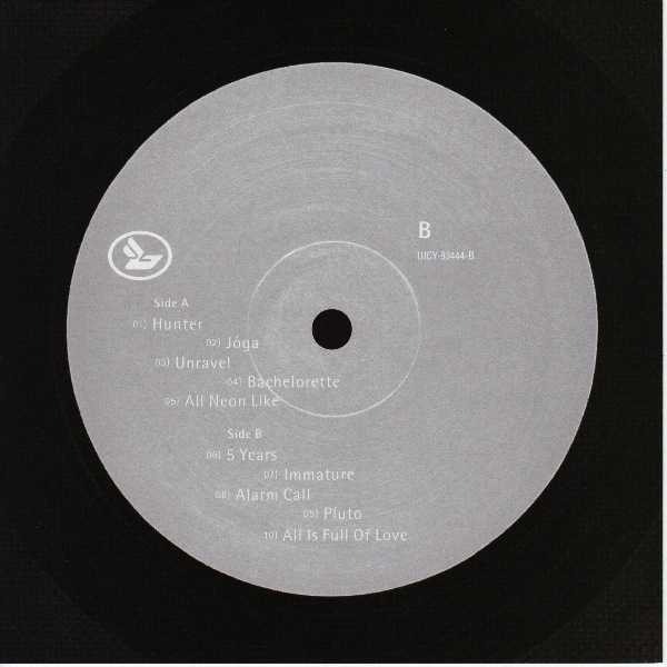 original label Side B, Bjork - Homogenic